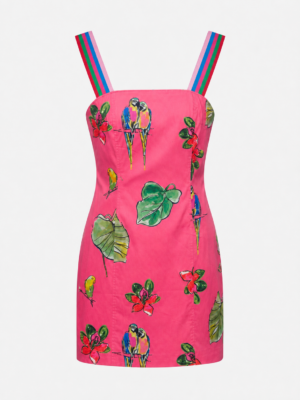 vibrant pink mini dress