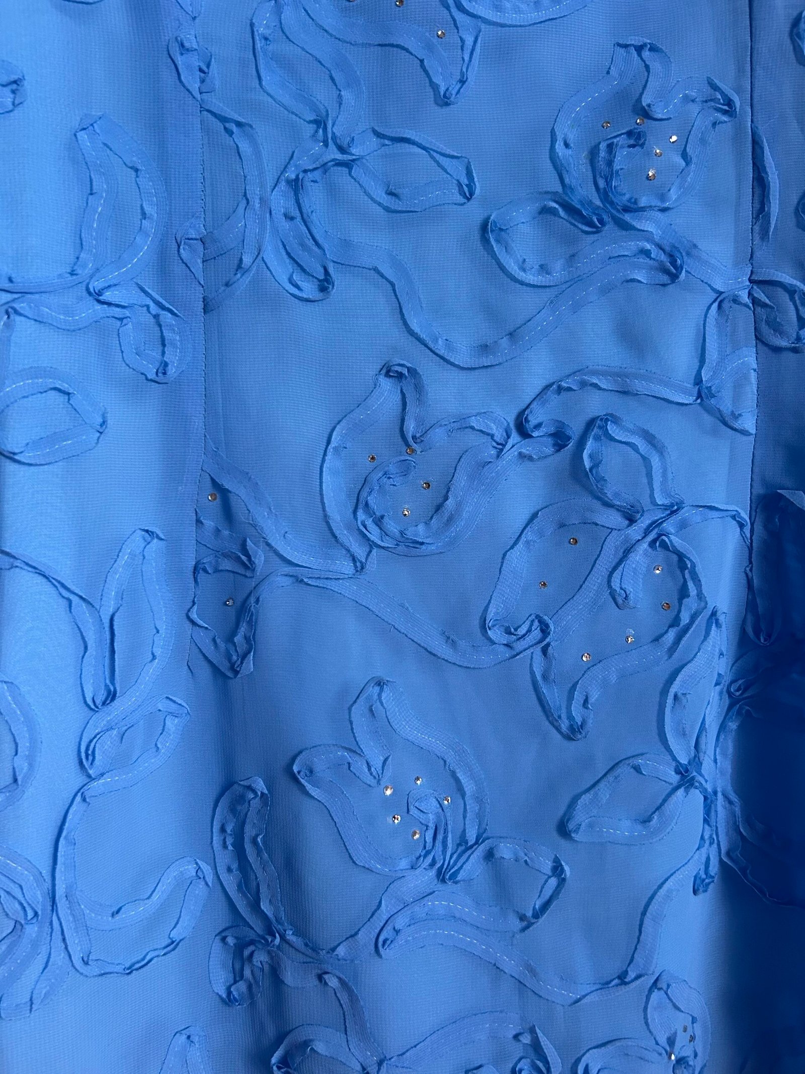 azure blue custom made dress azure blue custom made dress