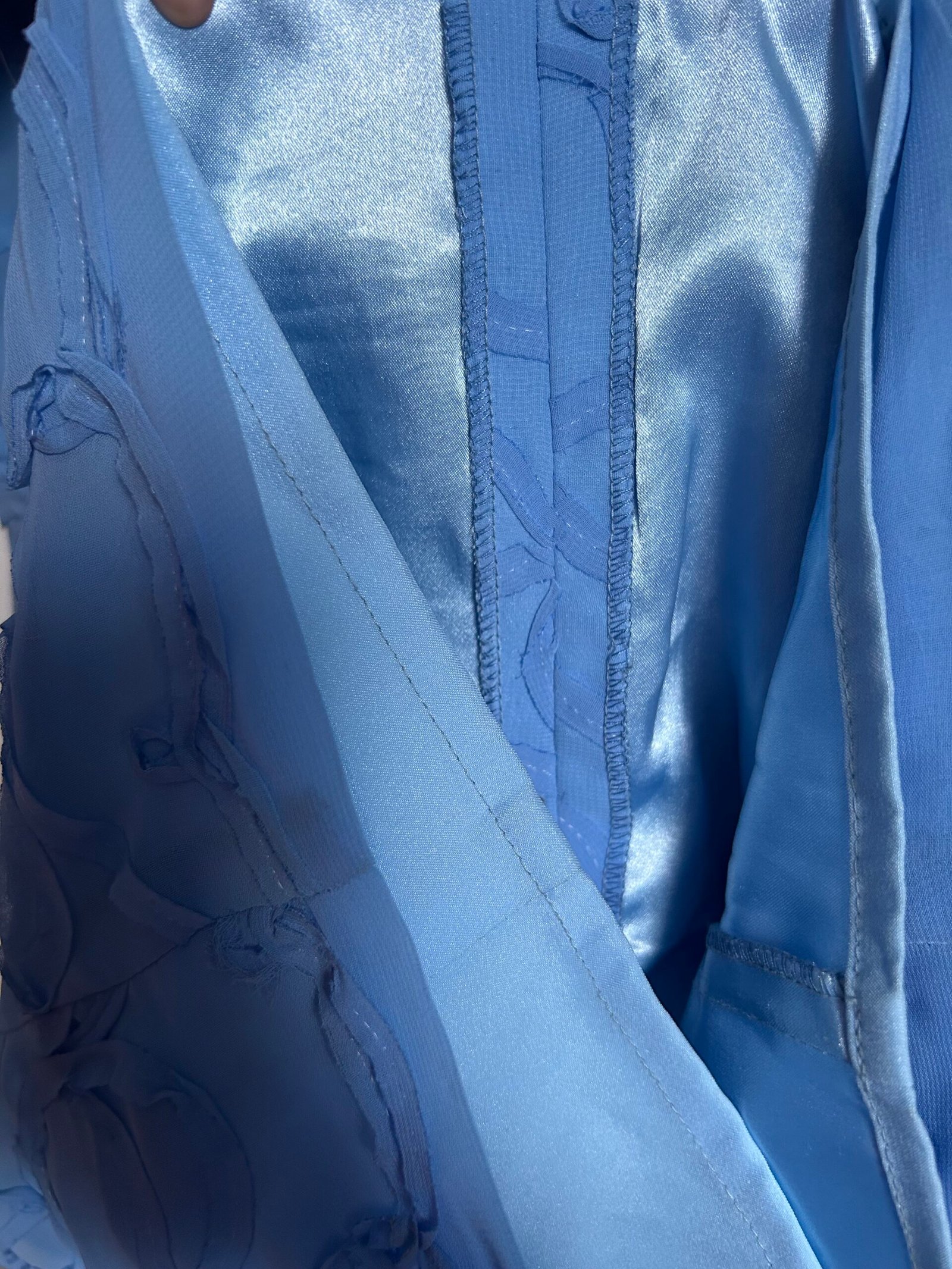 azure blue custom made dress azure blue custom made dress