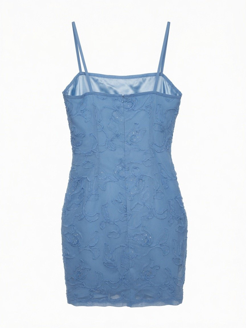 azure blue custom made dress azure blue custom made dress