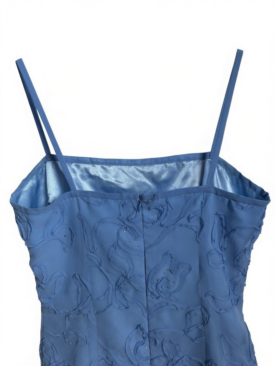 azure blue custom made dress azure blue custom made dress