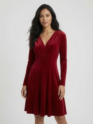 red short dress