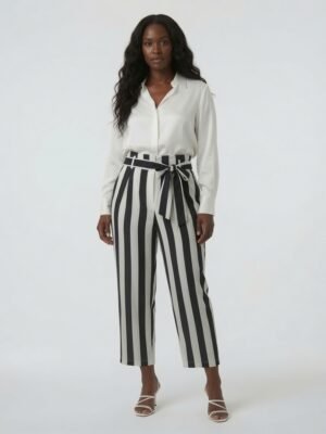 black&white pants