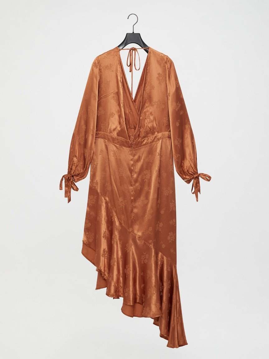 satin like asymmetrical dress satin like asymmetrical dress