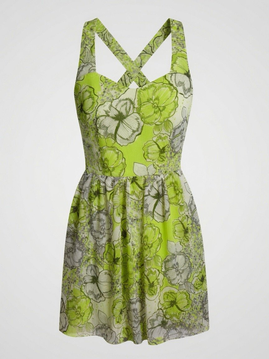 green floral dress green floral dress