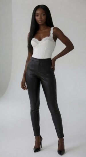 faux leather pants