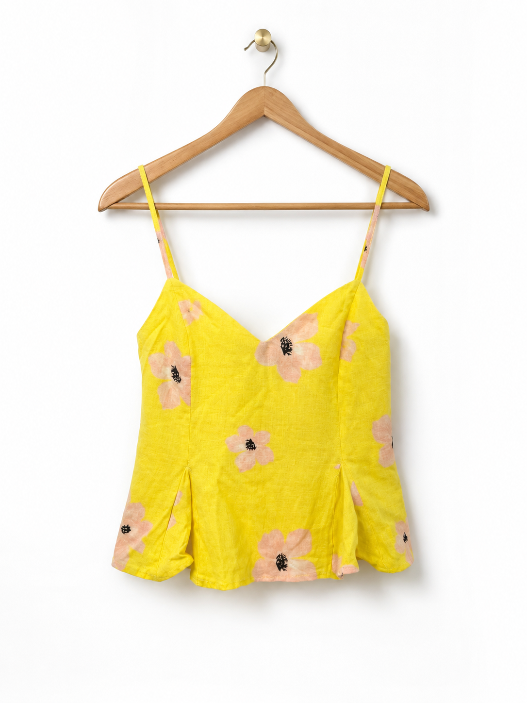 yellow linen top yellow linen top