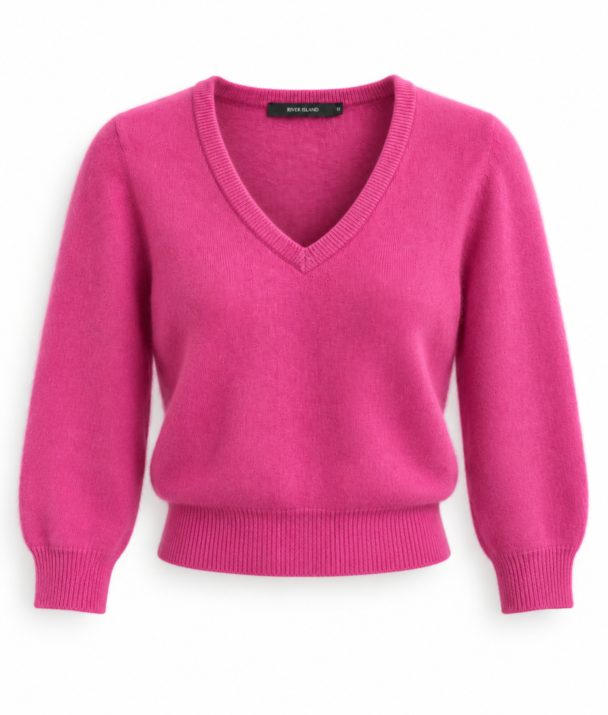 Home pink fluffy sweater