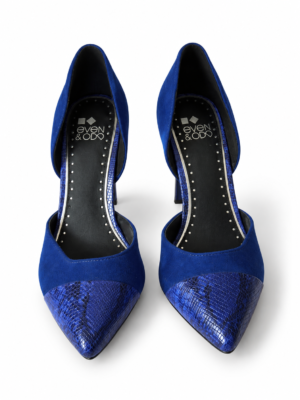vivid blue high heels