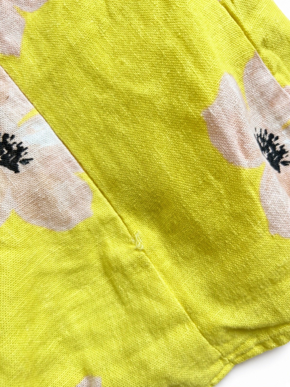 yellow linen top yellow linen top