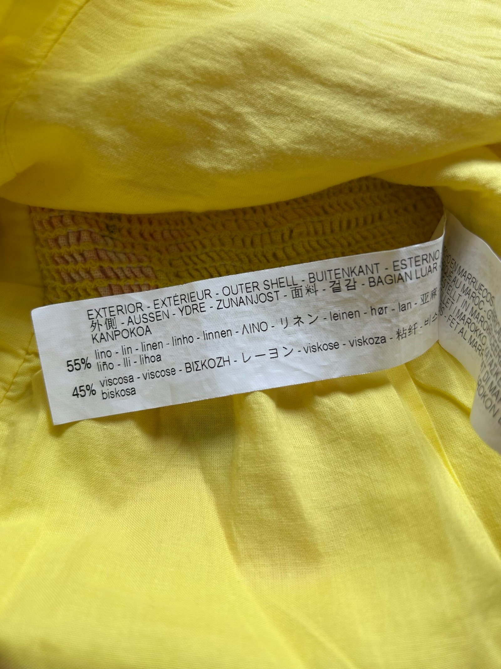 yellow linen top yellow linen top